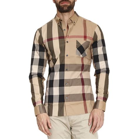 camicia uomo fantasia burberry|Camicie Burberry da uomo .